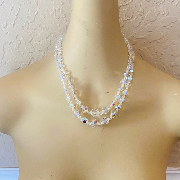 Vintage Lady Ellen AuroraBorealis Crystal Necklace - Picture 2 of 10